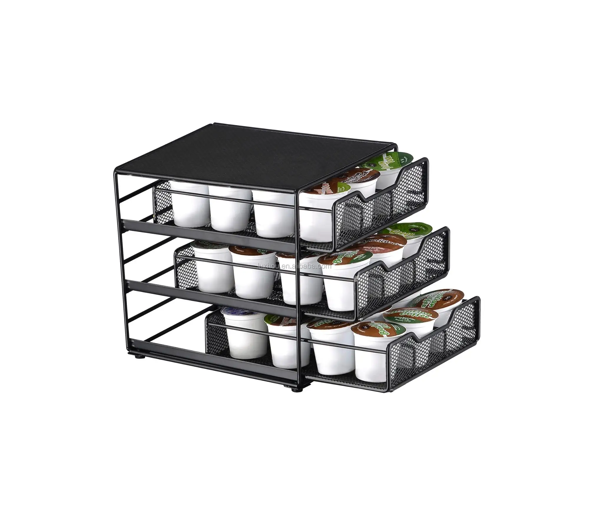 Latest Design Black Iron Coffee Keurig K Cup Coffee Pod Drawer