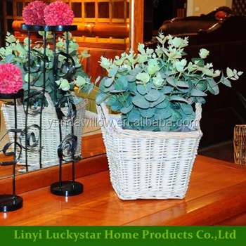 Small Wicker Basket Gift Idea For Children Weaving Table Decor