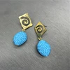 Guangzhou wholesale 2019 cheap fashion women earrings simple alloy rhinestone ear ring jewelry