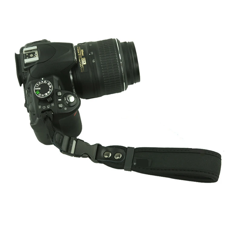 Top Selling Stock Universal Black Neoprene Camera Hand Wrist Straps For Canon Nikon Sony Digital