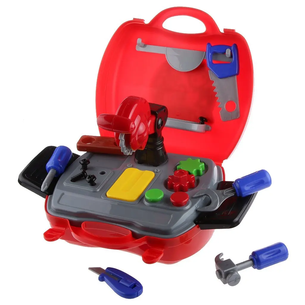 Generic Kids Childrens Builder Tool Pretend Role Play DIY Toy Construction Kit Red