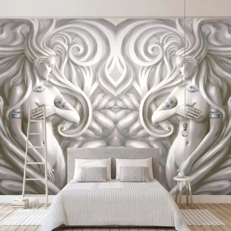 Pop 3d Embossed Nudes Sexy Girl Wallpaper Wall Mural Custom For Home Wall Decor Covering Buy 3d Wall Paper Home Decor 3d Wallpaper Home Decoration