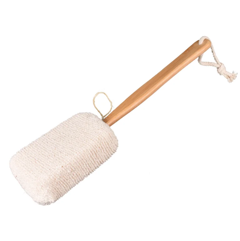 Natural Exfoliating Loofah Luffa Loofa Bath Brush On A Stick With