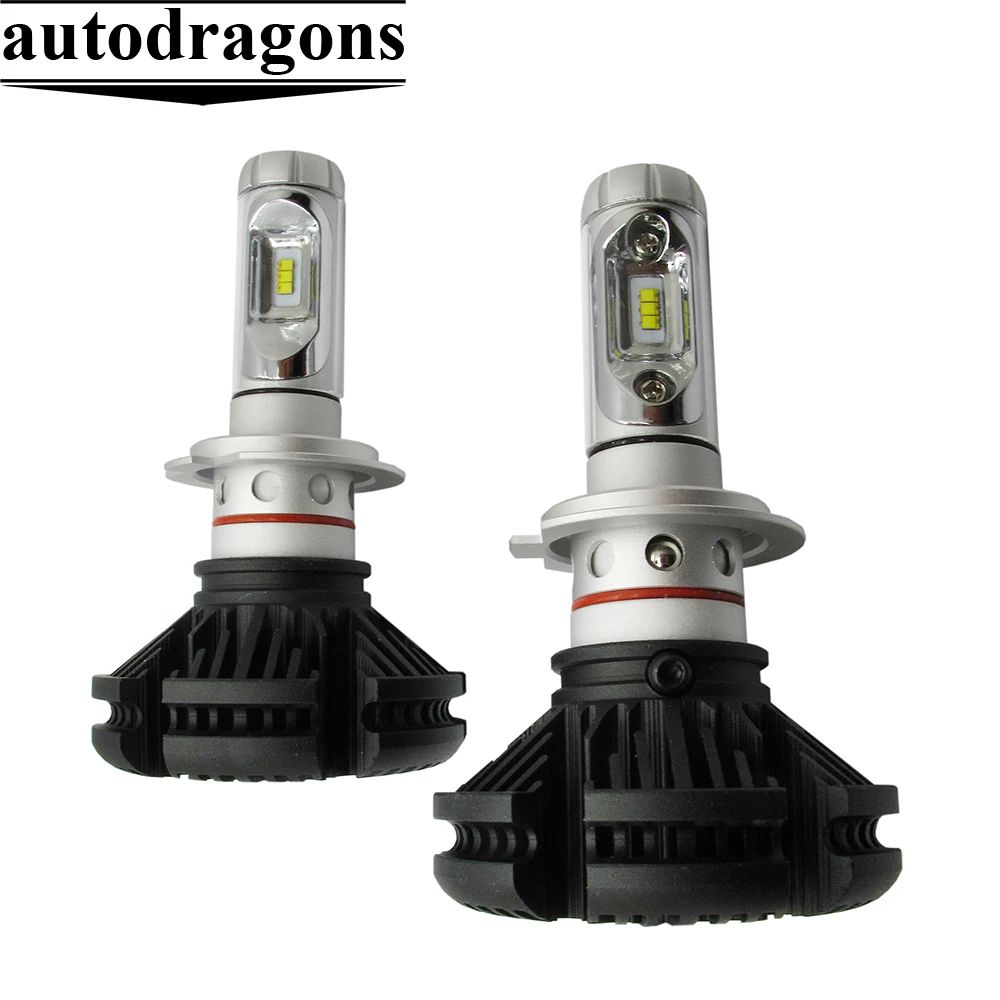 High quality X3 ZES H4 H7 LED Car Headlight Bulb 3000K/6500K/8000K Yellow White Ice Blue Lamp H11 9005 9006 LED DRL Car Lights