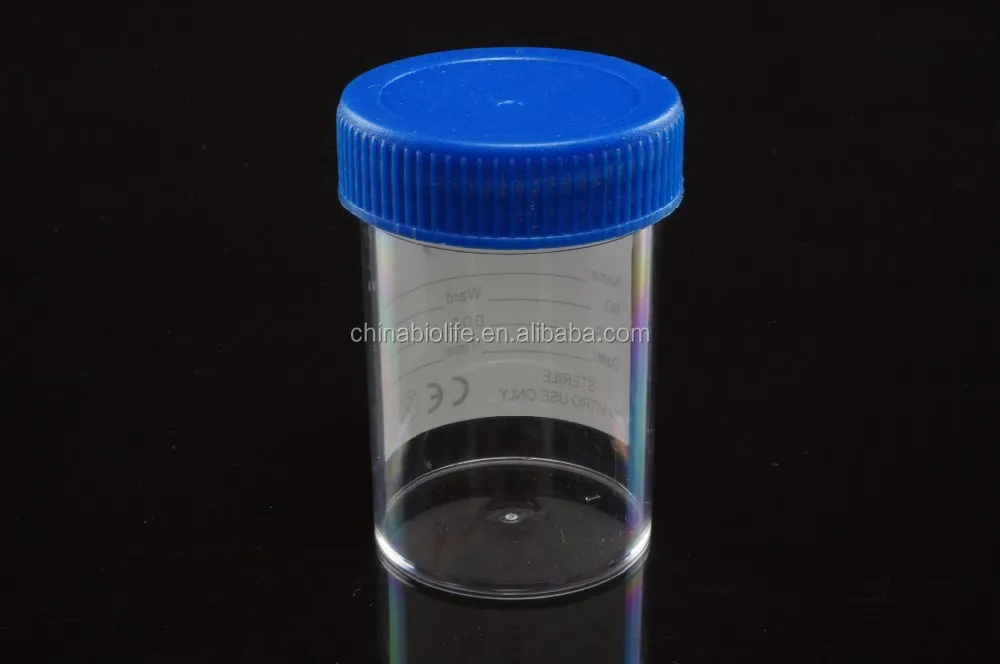 60ml Sterile Ps Specimen Container Buy White Cap Plastic Disposable