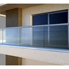 GaoMing frame design polish stainless steel glass balcony railing'/glass railing outdoor