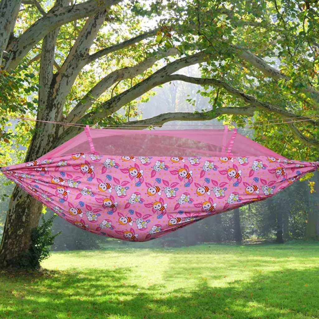 Ren Chang Jia Shi Pin Firm Canvas hammock with mosquito nets Outdoor swing cantilever lift chairs