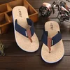 New Style Custom Wholesale Brand Indoors Shoes Man Lightweight Thong Sandal Canvas Weaving Men Causal Beach Flip Flops