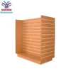 Manufacturer direct sale quality melamine wooden slatwall gondola display stand
