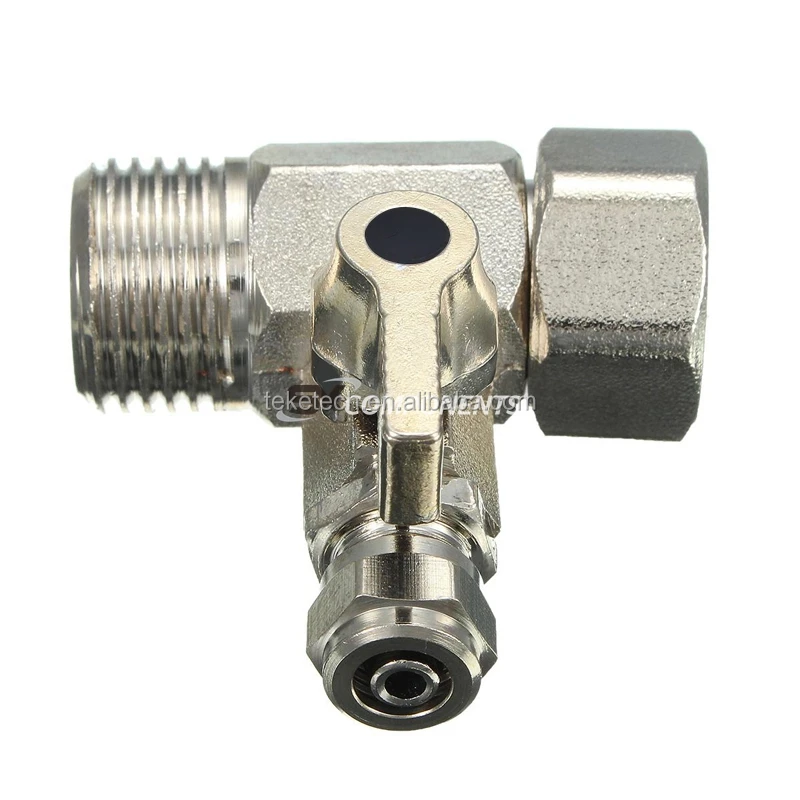 Feed Water Filter Purifier Adapter 1/2'' to 1/4'' Ball Valve Faucet Ta