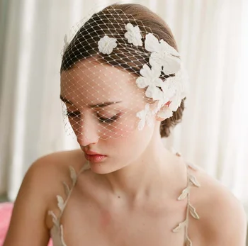 white flower headpiece
