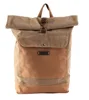 Unisex college cute roll top folding travel rucksack