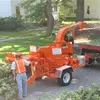 18hp diesel engine driven tractor wood chipper