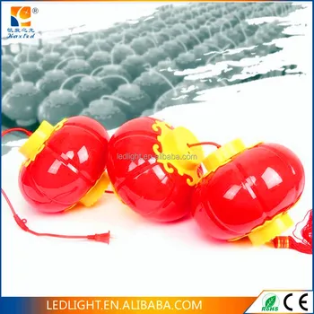Ip65 Decorative Plastic Waterproof Chinese Lantern Red Light Outdoor Lights