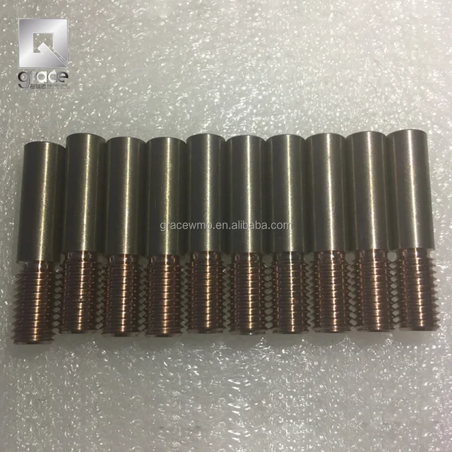 custom made refractory metal copper tungsten faced electrode