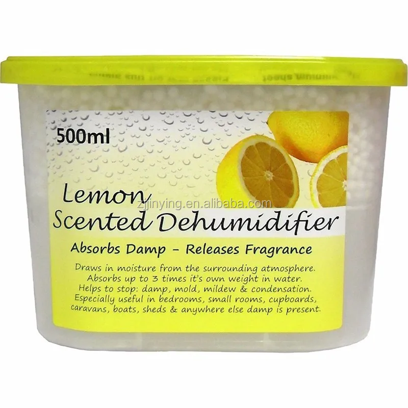 Disposable Scented Lemon Absorb Moisture Desiccant 500ml Interior