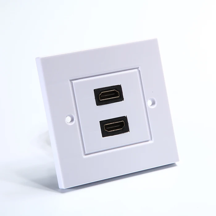 Hdmi Wall Plate 2 Ports 2 Piece Inset Wall Plate For 2 Hdmi Supports 4k