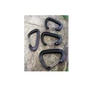 High qualityMini Carabiner Aluminum Hook ,Outdoor Embossed D Shaped Carabiner Bit Hammock Aluminum Snap Hook,Black Aluminum hook