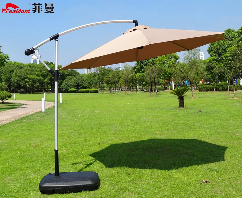 9ft 9ft Aluminum Hanging Offset Patio Outdoor Banana Umbrella Buy Payung Taman Sun Garden Parasol Payung Bannana Payung Product On Alibaba Com