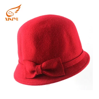 red felt cap