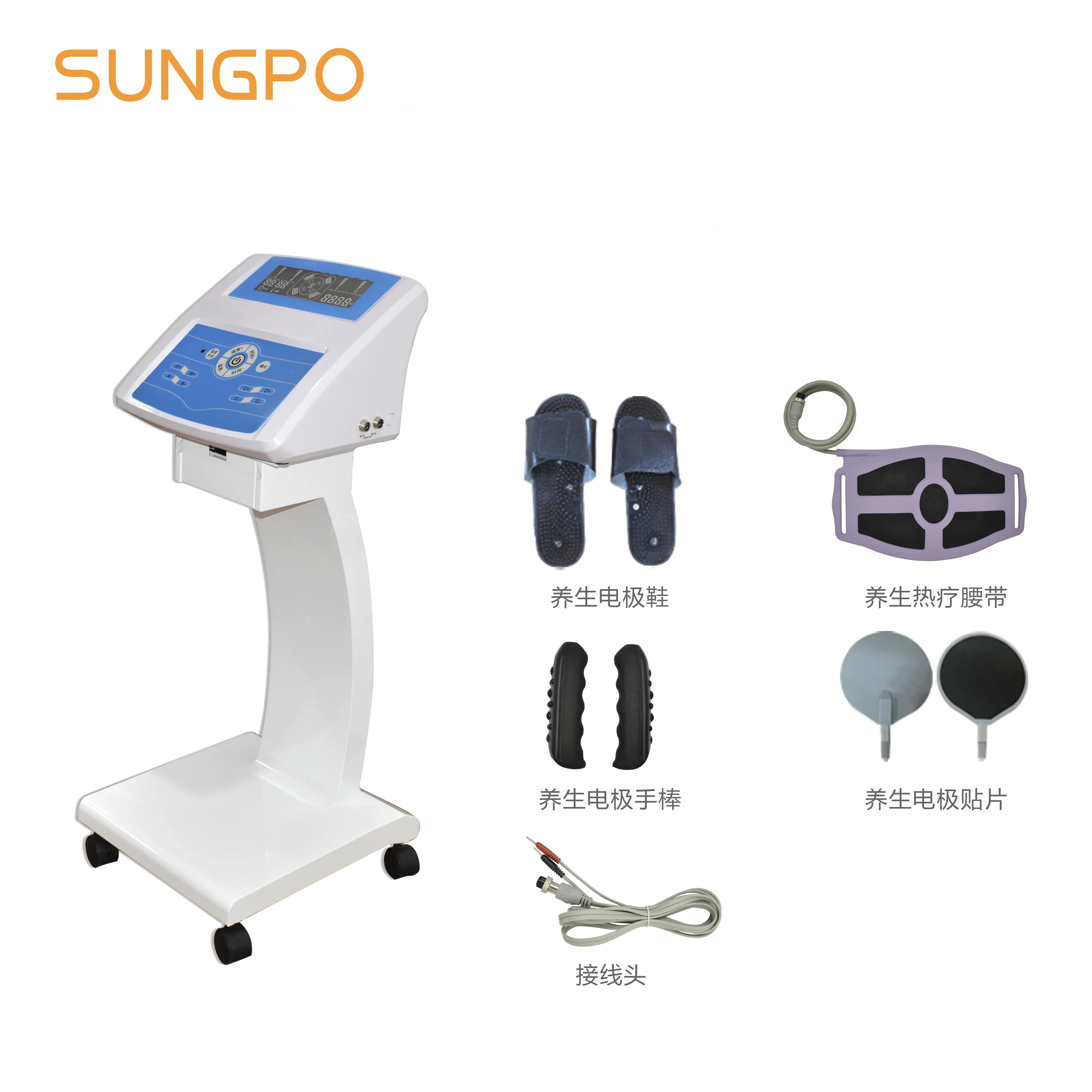 electric physical traction meridian pulse impulse magnetic resonance ultrasound bioelectric digital massage therapy machine