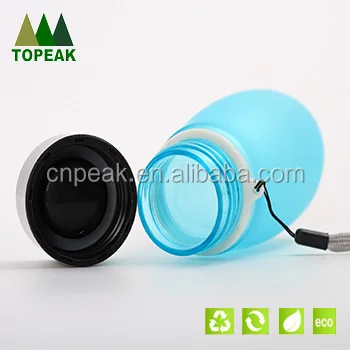 Creative cute cartoon plastic water cup single layer carry a rope handy cup with stainless steel cover gift cup