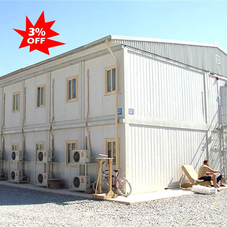 prefabricated steel house temporary camp cheap disaster housing
