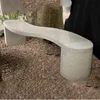 Outdoor Furniture Hand Made Mushroom Design Garden Or Park Stone Bench