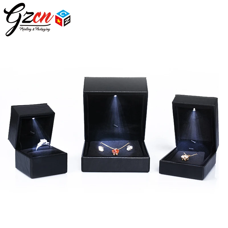 Factory Wholesale Luxury Bracelet Necklace Packing Led Light Jewellery