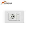 Wholesale prices combinable style 1 Gang 1 way wall switch, 16A Germany socket outlet