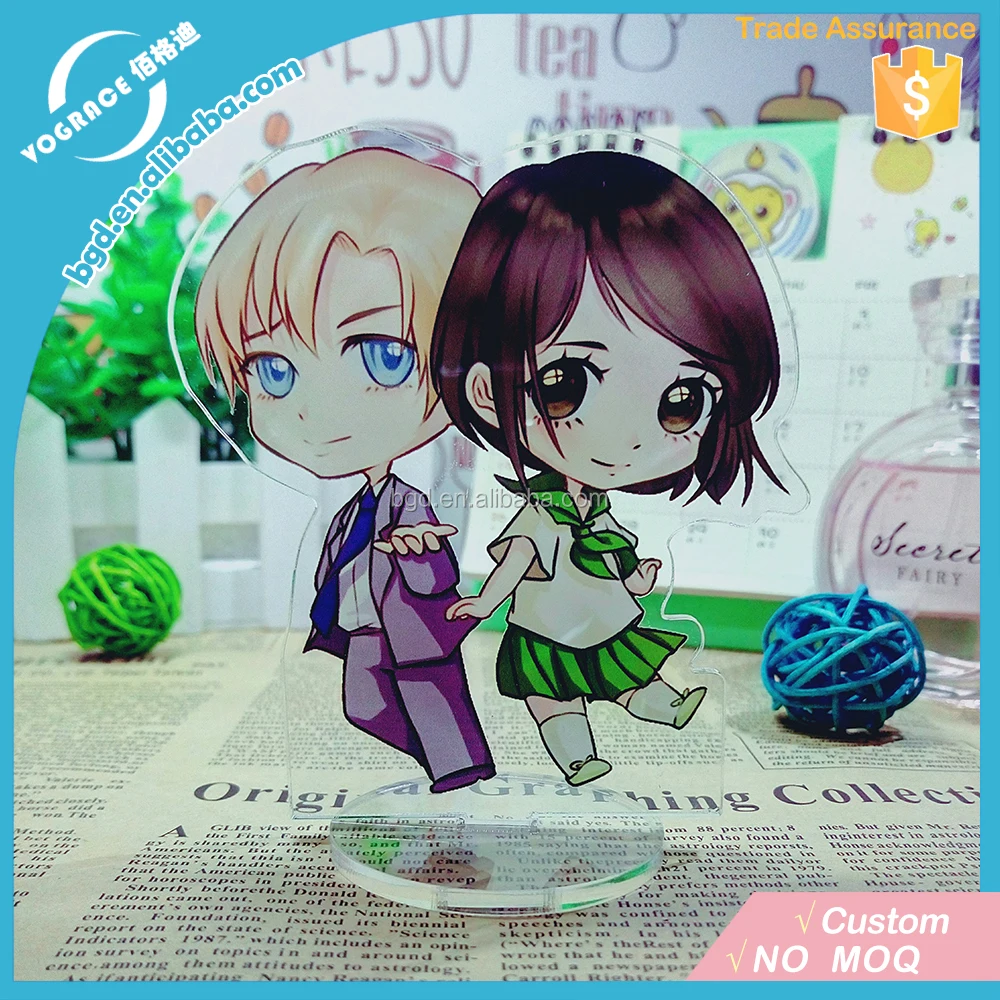 2019 Vograce Cheap Oem Custom Cartoon Anime Acrylic Standee Wholesale Plastic Clear Printed