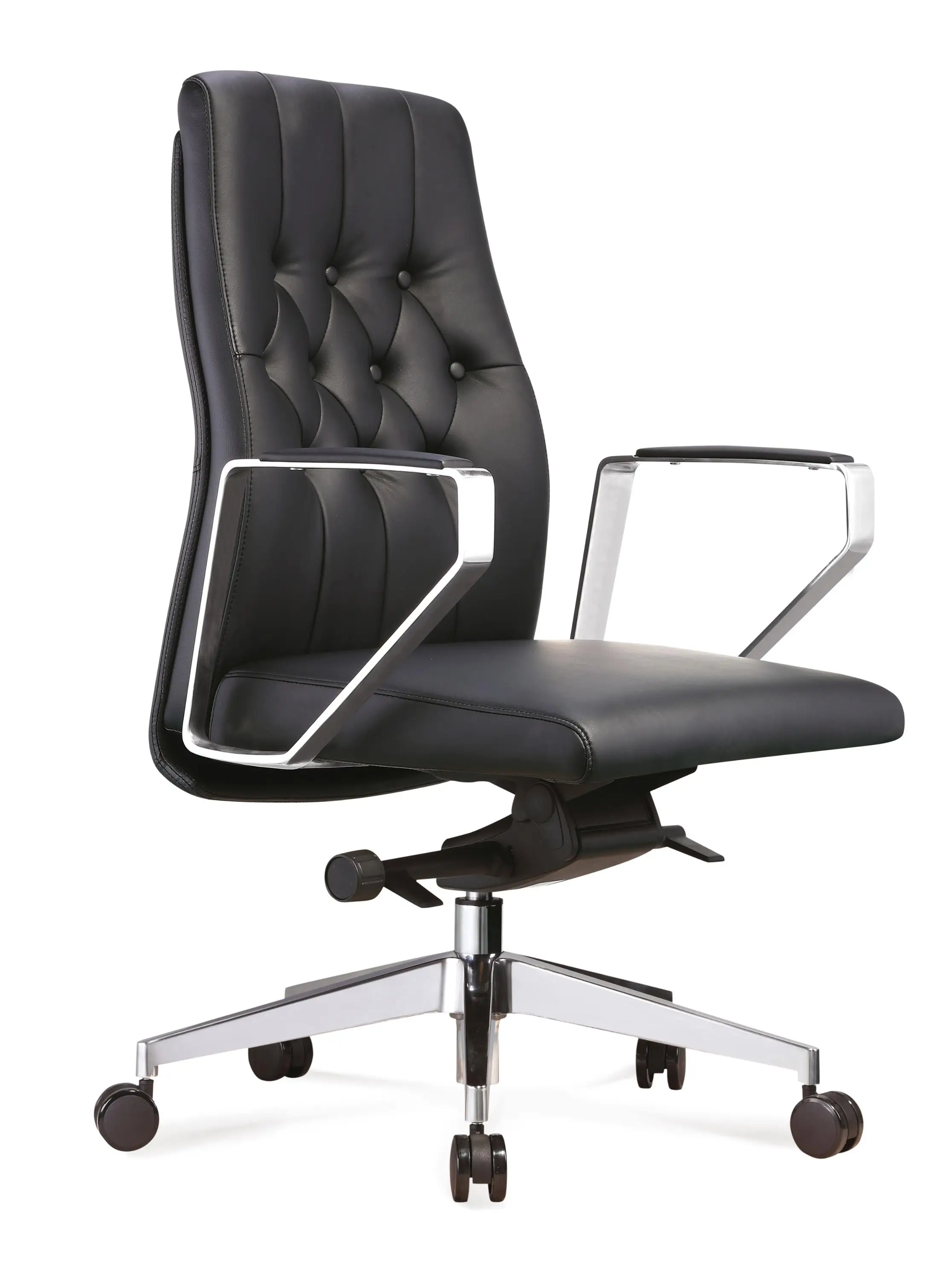 Factory Price Leather Chair Stainless Steel Luxury Leather Executive Office Chair Italian