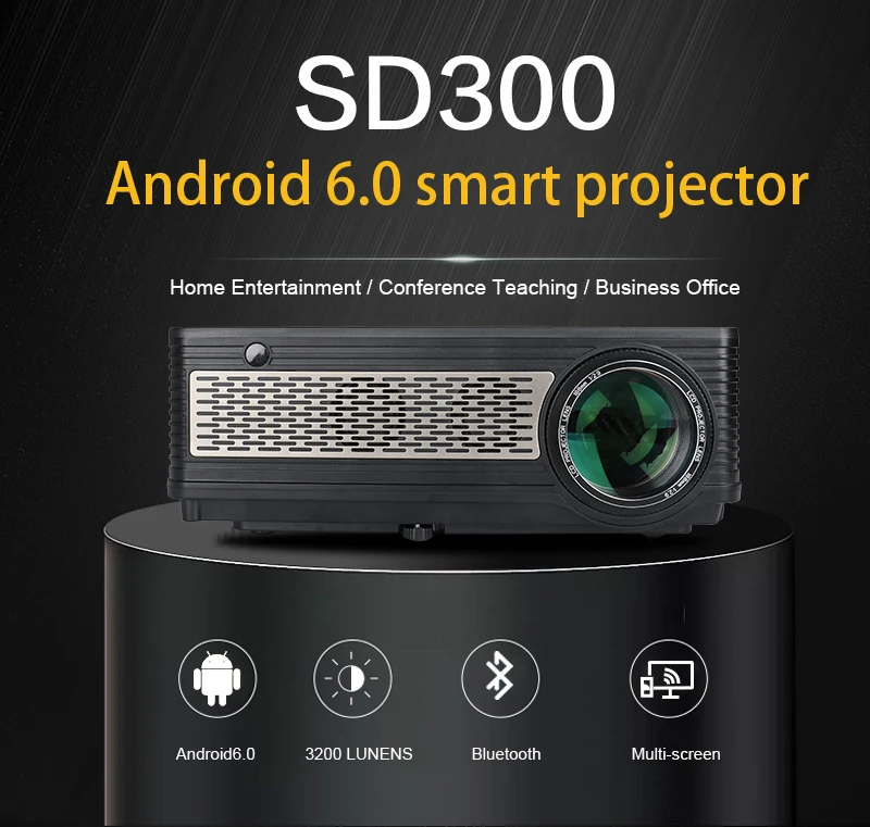 Owlenz 5.8inch LED Screen Projector SD300 1080p Full HD Home Theater Led Projector For Resell