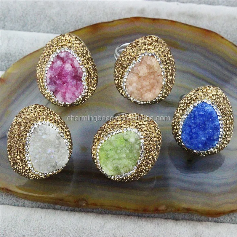 CH-JCR0123 metal pave setting freshwater pearl jewelry ring,wholesale pearl ring design,fashion adjustable ring,