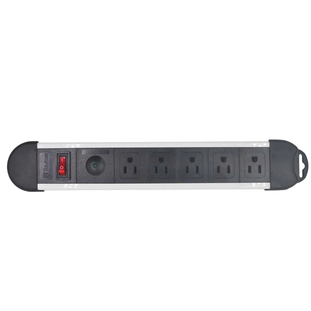 
Electronic socket 5 outlet American power strip with surge protection 