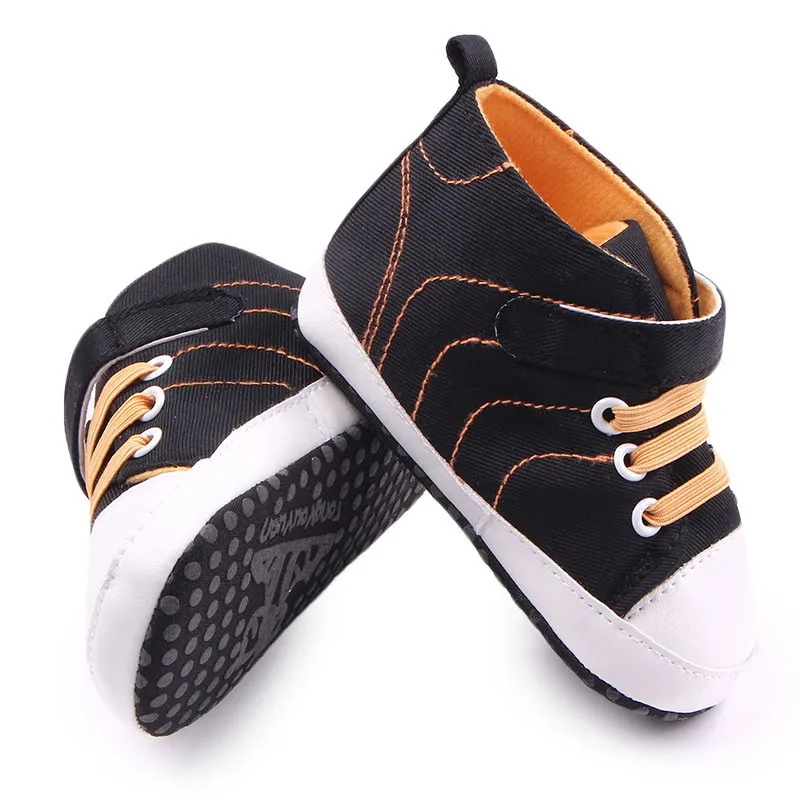 New Arrival Hook&loop Cheap Canvas Baby Toddler Sport Shoes For Boys