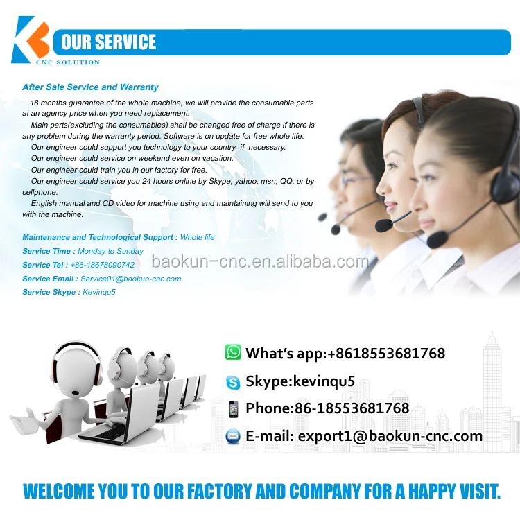 Shandong Baokun best price 1325 wood cnc router machine