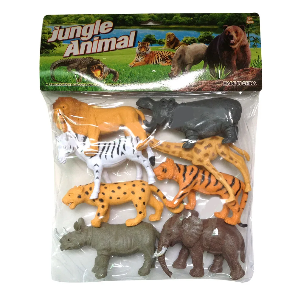 Pvc Jungle Animal Model Plastic Wild Animal Toy Set - Buy Plastic Wild  Animal Toy,Jungle Animal Toy Set,Pvc Animal Product on 