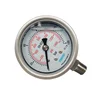 YTN60 Bottom connection Liquid filled 2.5 inch laboratory manometer 100 bar
