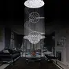 Modern Chandelier Lighting Fixtures Crystal Pendent Lights Pin Chandelier