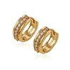 92981-fashion costume jewelry wholesale gold 18k hammered gold earrings