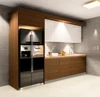 Worldwide white lacquer and MFC colors mix design modern kitchen cabinet