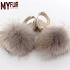 Myfur Indoor Soft Fur Slippers Women Winter And Spring Ladies Slides Sandals