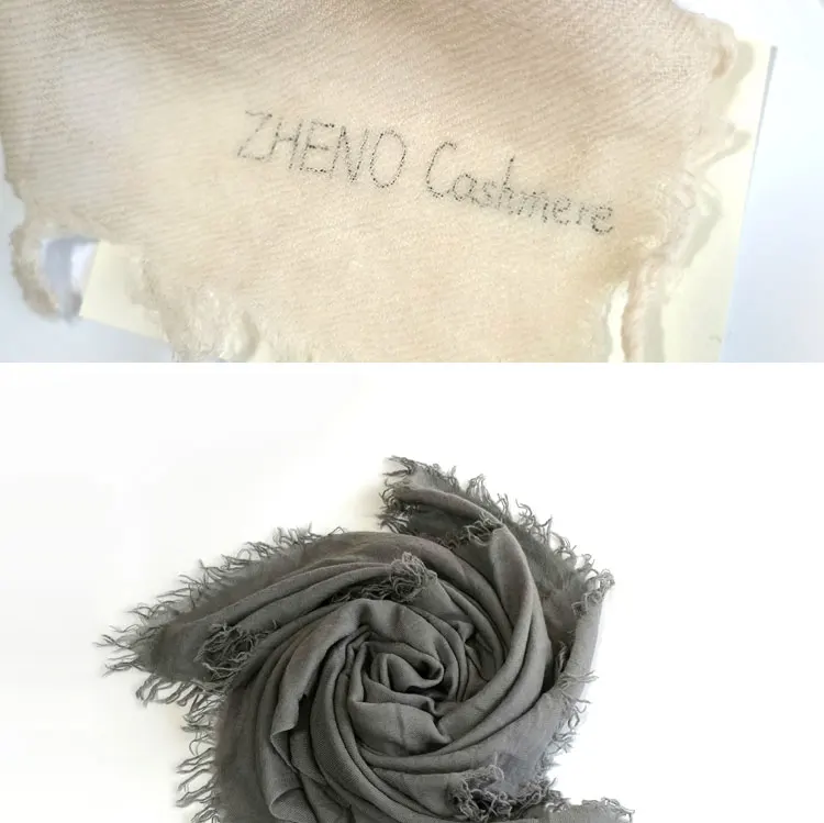 High Quality Italian Women Super Soft Plain  Long 100% Cashmere Kashmiri Pashmina Shawls