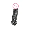 Penis Enlargement Condoms Penis Extension Sleeve for Adults Intimate Goods Reusable Condom Cock Rings