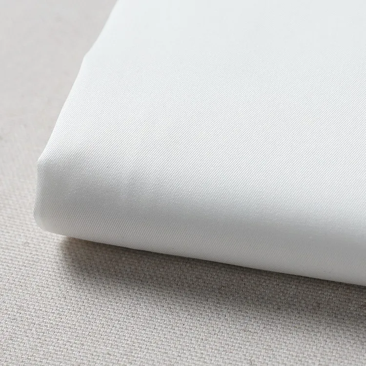 Cheap Sale Polyester 60 Cotton 40 Bleached White Twill Woven Fabric For