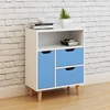 Simple Wooden Bookcase Bedside Table Fashion Modern Office Storage Cabinet