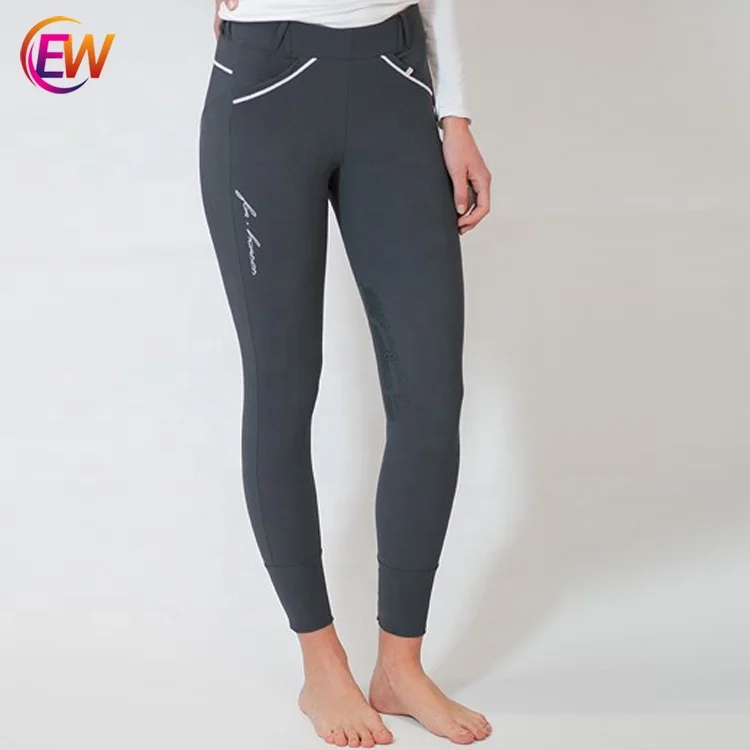 Horse Women Active Silicone Grip Full Seat Riding Pants Equestrian