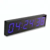 Wall Mounted 6 Digit 4 Inch 12V Red Green Blue LED Digital Clock