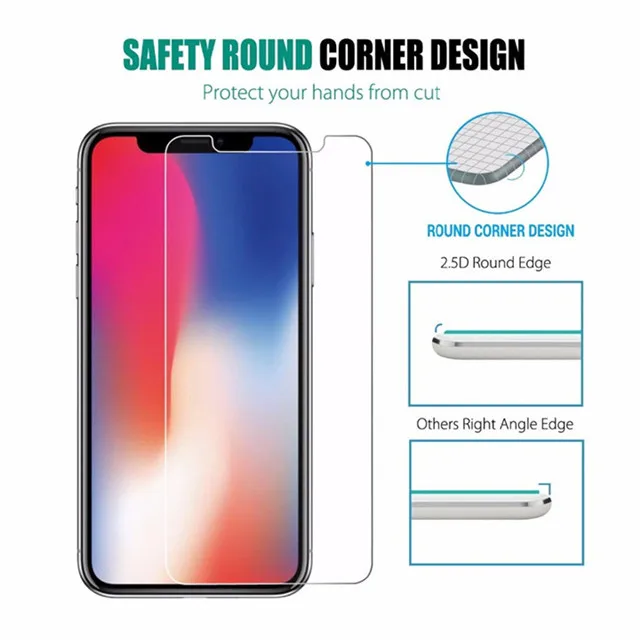 Tempered Glass Screen Protector Shatterproof 9h 2.5d Film For Iphone 13